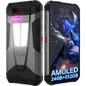 Unihertz Tank 4 (512 Go, Noir, 6.78", Double SIM hybride, 5G), Téléphone portable, Noir
