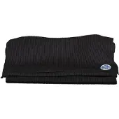 North sails Hommes, Écharpe, Black Cotton Men Scarf, Noir