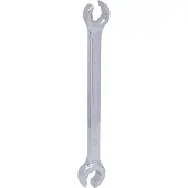 Ks Tools CHROME+ clé polygonale double, 12x13mm, ouverte et coudée, 518.0524