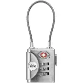Yale YTP3/32/350/1 Cadenas 32 mm TSA argent Serrure à combinaison