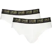 Cavalli Class Hommes, Sous-vêtements, Bianco Cotton Men Undergarment, Blanc, (Une unité par pack, L)