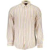Gant Hommes, Chemise, White Cotton Men's Shirt, Blanc, (S)