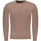Cavalli Class Hommes, T-shirt, Marrone Viscose Men's Sweater, Marron, (M)