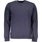 Gianmarco Venturi Hommes, Pull-over, Gianmarco Venturi Blauer Baumwoll-Sweatshirt, Bleu, (L)