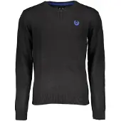 Gianmarco Venturi Hommes, Pull-over, Gianmarco Venturi Schwarzer Baumwoll-Pullover, Noir, (XXL)