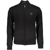 Gianmarco Venturi Hommes, Pull-over, Gianmarco Venturi : pull en coton noir, Bleu, Noir, (XL)