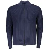 North sails Hommes, Pull-over, Blue Cotton Men Cardigan, Bleu, (XL)