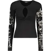 Desigual T-shirt noir / blanc