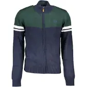 Gian Marco Venturi Hommes, Pull-over, Gianmarco Venturi Baumwoll-Pullover in Blau, Bleu, Noir, (L)