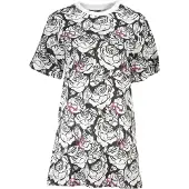 Cavalli Class Femmes, Robe, "Bianco Cotton Women's Dress", Blanc, (L)