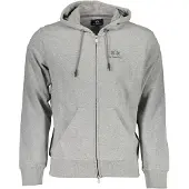 La Martina Hommes, Pull-over, Grauer Baumwollpullover für Männer mit Kapuze, Gris, (XXL)