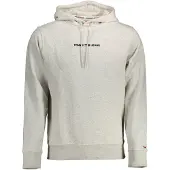 Tommy Hilfiger Hommes, Pull-over, Gray Cotton Men Sweater, Gris, (XXL)