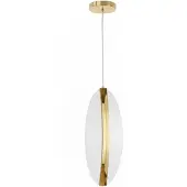 Toolight Suspension Plafond G131-Cp Gold 30X11X105Cm