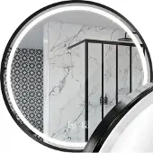 REA Miroir Led 80cm Mmj Black