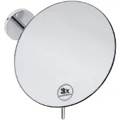 Bemeta Miroir cosmétique simple face, diamètre 200 mm, chromé