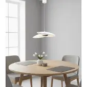 Nova Luce Suspension Olea design blanc Ø 48cm
