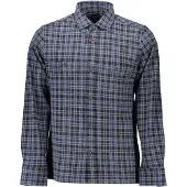 Gant Hommes, Chemise, Chemise homme bleue à manches longues, Bleu, (S)