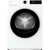 Candy GDS 7N2B-S, Floor Standing, Front Filling, Heat Pump, White, Swivel, Touch, Black