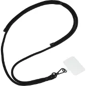 Wave Courroie de téléphone, noire, Bandoulière pour smartphone, Noir