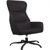 vidaXL Chaise De Relaxation Noir Similicuir