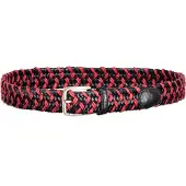 Gant Hommes, Ceinture, Ceinture en cuir rouge pour hommes, Rouge, (80)