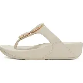 FitFlop Lulu Marbled Stone Toe Post Sandals Blanc EU 41 Femme