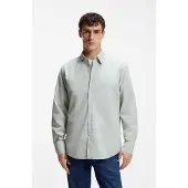 BOSS Relegant 6 10260284 Orange Long Sleeve Shirt Gris L Homme