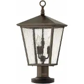 Elstead Lighting Plinthe d'extérieur Trellis E14 60W brun royal