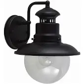 Elstead Lighting Applique murale industrielle d'extérieur noire E27 60 W Shipston