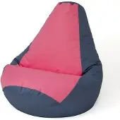Go Gift Sac Sako pouf poire gris-rose XL 130 x 90 cm