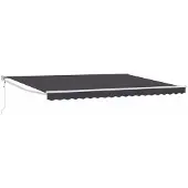 vidaXL , store enroulable anthracite, 4 x 2 mètres, polyester et métal