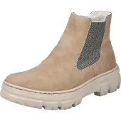 Rieker Damen Chelsea Boots doublé Beige