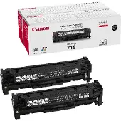 Canon Toner 718 BK2 Noir x2 - Multipack