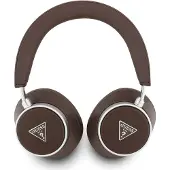 GUESS PU Saffiano Triangle Logo ENC Wireless Headphone - brown (45 h, Sans fil), Écouteurs, Marron