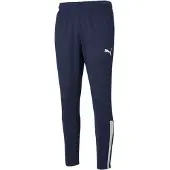 Puma Pantalon de jogging Teamliga pour homme avec technologie DryCell, idéal pour l'entraînement, le sport et le fitness (réf. 657242 06, bleu marine)
