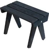 EcoFurn Granny Side Table / Stool, Pine, Black Oiled