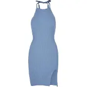 Urban Classics Robes en maille bleu ciel