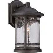QUOIZEL Applique d'extérieur Marblehead, bronze palladien, 1xE27x60W, composite, dimensions : 36,7 x 22,9 x 25,7 cm, IP44,