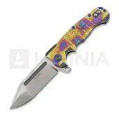 Andre de Villiers Couteau pliant Tracker, Acid Rain Frag