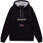 Napapijri Sweat-shirt 'Burgee Wint 4' champagne / bleu foncé / rouge foncé / noir