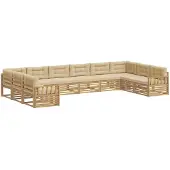 vidaXL Ensembles de canapés en bois massif d'acacia