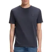 BOSS pour homme. 50508584 T-shirt Tales marine (L), Bleu, Casuel, Coton, Manche courte