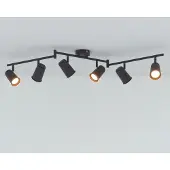 HOFTRONIC™ - Plafonnier LED 6 spots 24W 2700K Noir Inclinable Dimmable IP20