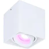 HOFTRONIC™ - Plafonnier connecté carré 5,5W RGBWW WiFi BLE Blanc IP20
