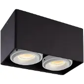 HOFTRONIC™ - Spot en Saillie 2 Lights IP20 inclinable Noir excl. GU10
