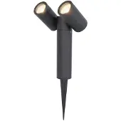 HOFTRONIC™ - Spot à piquet jardin double 8W 690lm 4000K IP65 Noir