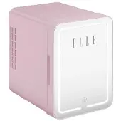 Elle Mini-frigo avec miroir de maquillage LED 4L violet