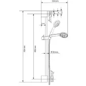 SAT Optima ensemble de douche Comfort OPS070