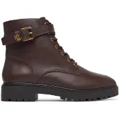 Ralph Lauren Bottines à lacets 'ALLYSON' chocolat