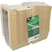 Papstar 86634 Récipient alimentaire jetable Carton Beige, Contenant à usage unique, Beige
